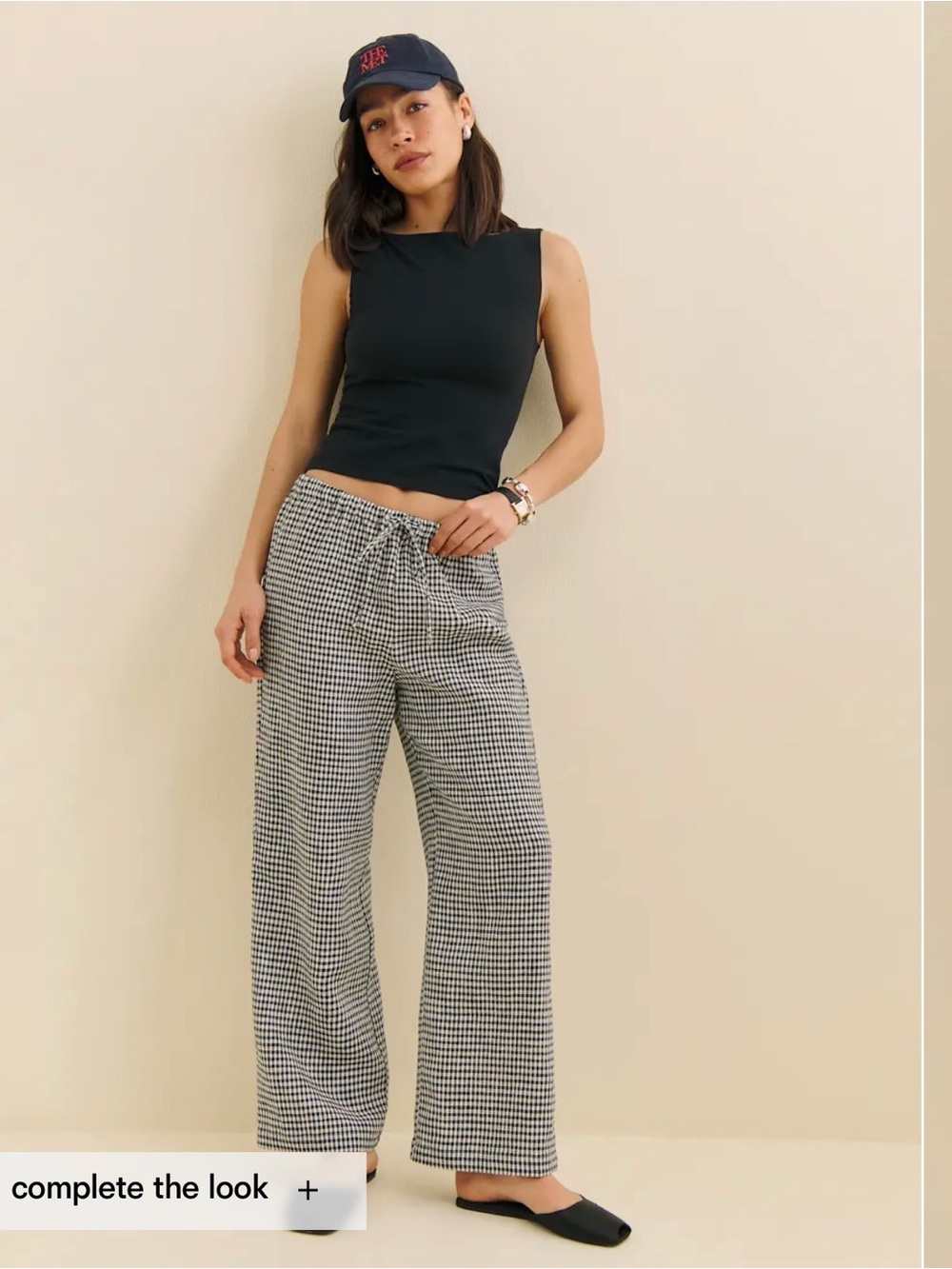 Reformation Olina Linen Cropped Pant